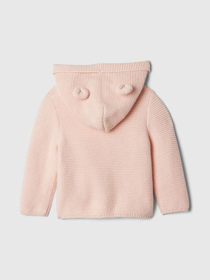 Baby Bear Cardigan - Milkshake Pink / 12-18M