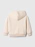 babyGap Relaxed Logo Graphic Hoodie - Cream And Beige / 12-18M