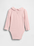 Baby First Favorites TinyRib Bodysuit - Primitive Pink / 12-18M