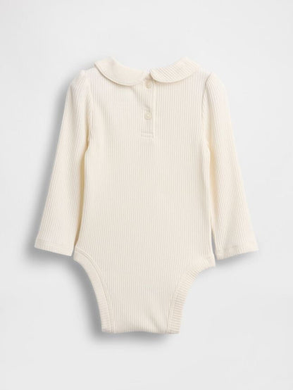 Baby First Favorites TinyRib Bodysuit - Ivory Frost / 12-18M