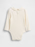 Baby First Favorites TinyRib Bodysuit - Ivory Frost / 12-18M