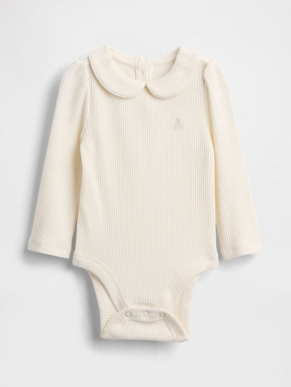 Baby First Favorites TinyRib Bodysuit - Ivory Frost / 12-18M