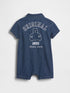 Baby Denim Gap Logo Shorty One-Piece - Medium Wash / 12-18M