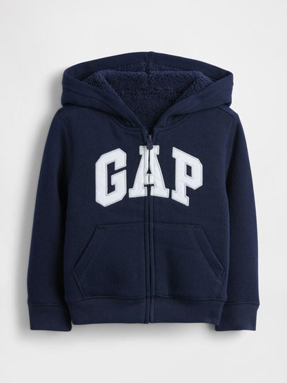 babyGap Logo Sherpa Zip Hoodie