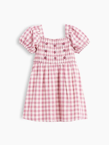 Baby &amp; Toddler Smocked Plaid Dress - Pink Plaid / 12-18M