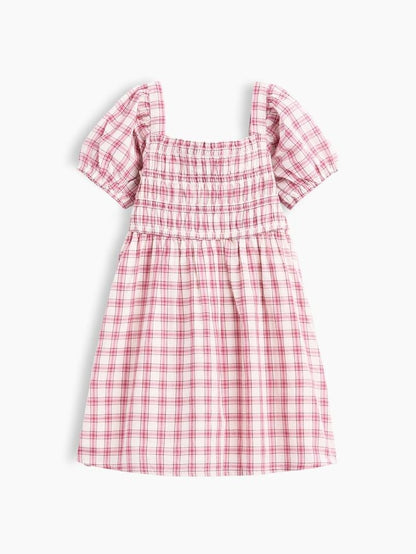 gap baby toddler smocked plaid dress
