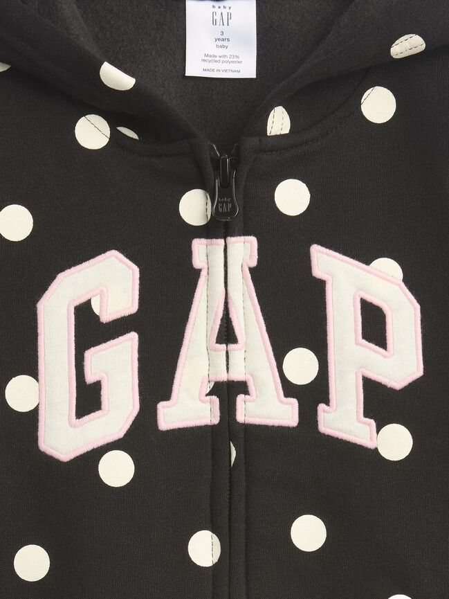 babygap relaxed print logo hoodie