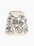 babyGap Relaxed Print Logo Hoodie - Ivory Frost / 12-18M