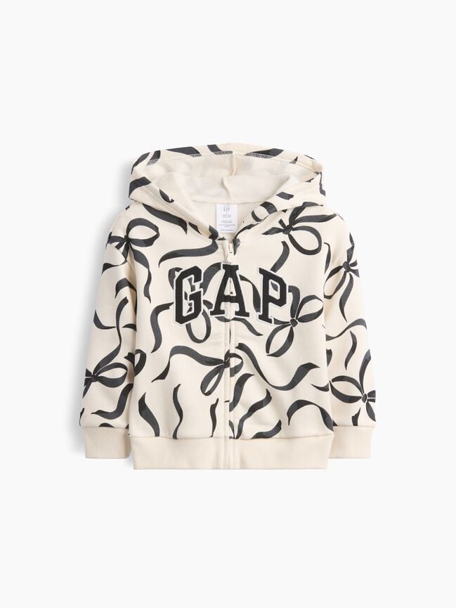 babygap relaxed print logo hoodie