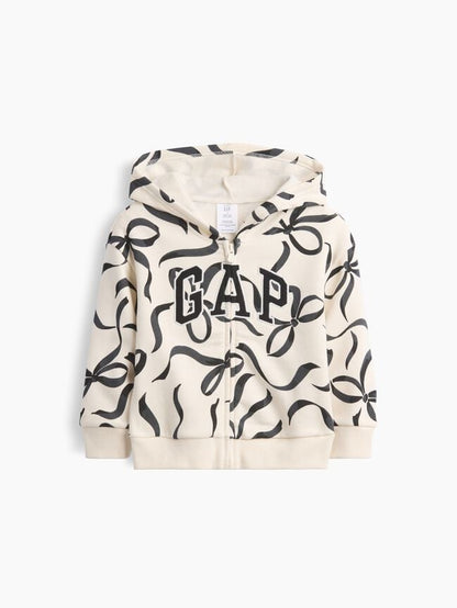 babygap relaxed print logo hoodie