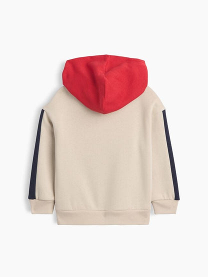 babygap relaxed colorblock logo hoodie