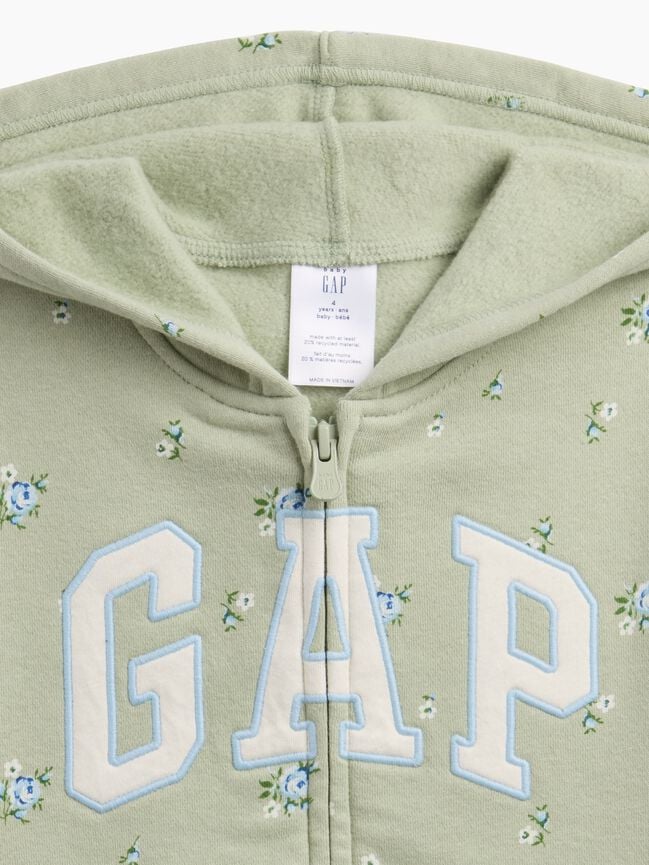babygap relaxed print logo hoodie
