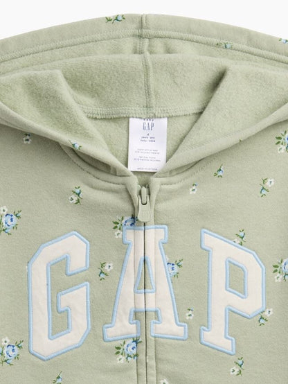 babygap relaxed print logo hoodie