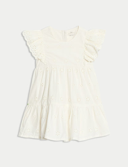 Embroidered Dress - ECRU MIX / 2-3 Years