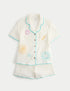 2 Piece Pure Cotton Sea Short Pyjamas (6-16 Yrs)