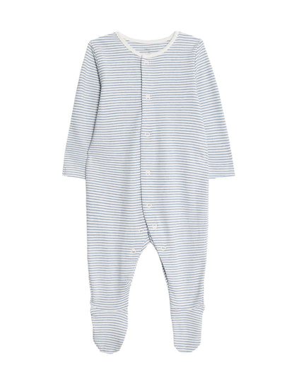 3 Pack Pure Cotton Dog Popper Footed Sleepsuits (0-3 Yrs)