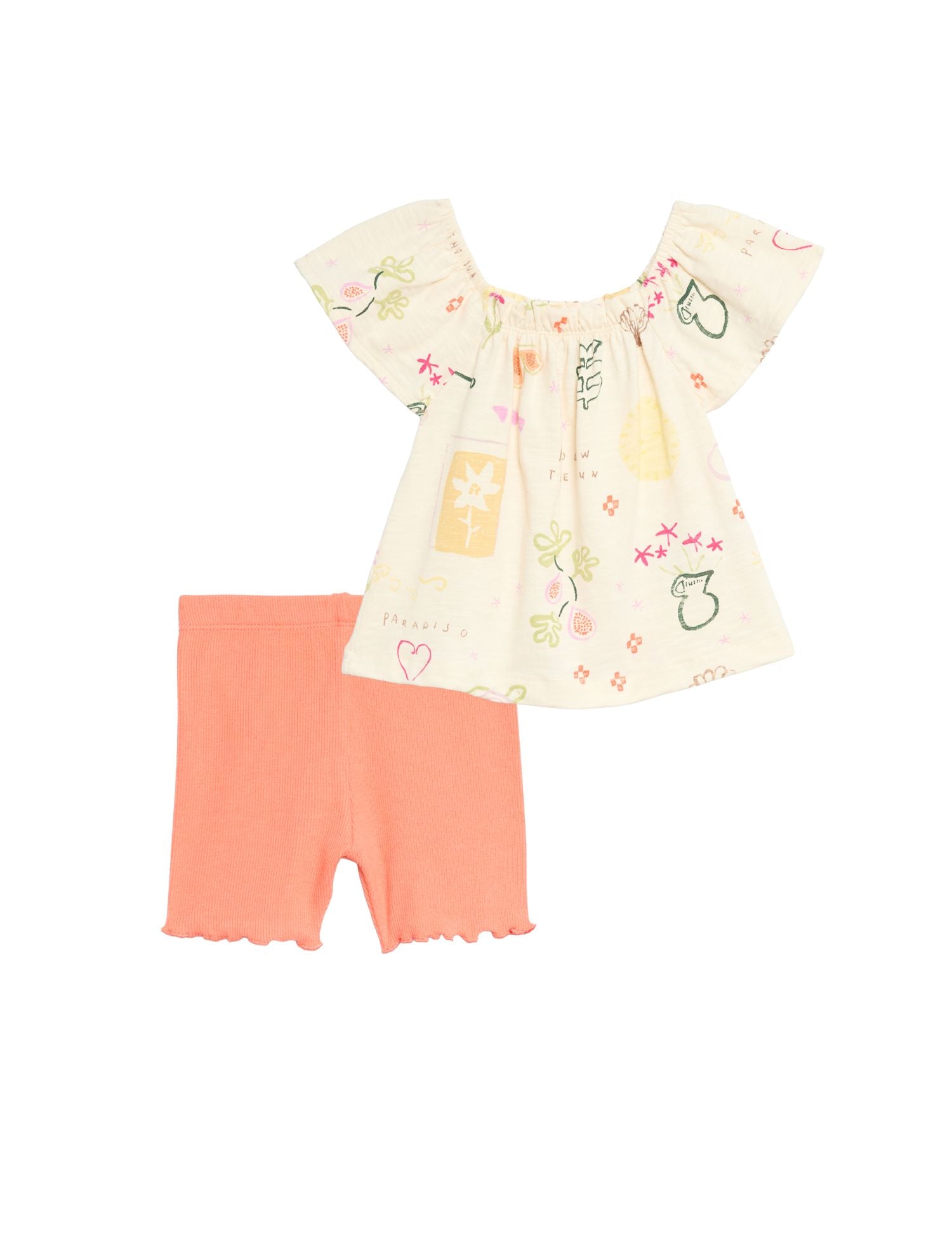 Cotton Rich Printed Top &amp; Bottom Set (0 Months-5 Years)