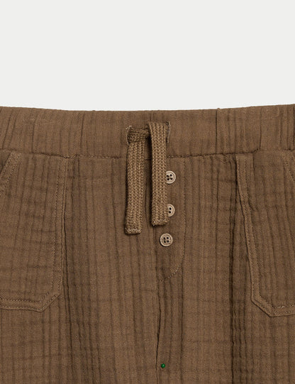 Pure Cotton Double Cloth Trousers (0-6 Yrs)