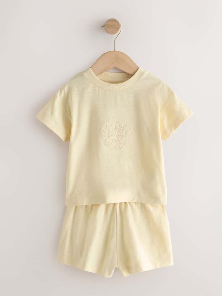 Embroidery Detail Pyjamas 3 Pack (9mths-12yrs)