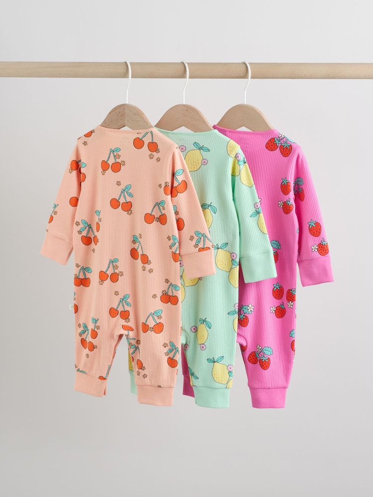 Bright Baby Sleepsuits 3 Pack (0mths-3yrs)