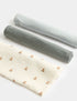 3 Pack Pure Cotton Muslin Squares