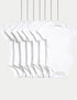 7 Pack Pure Cotton Short Sleeve Bodysuits (5lbs-3 Yrs) - WHITE / 12-18 Months