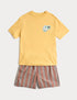 Graphic Striped Short Pyjamas (6-16 Yrs)