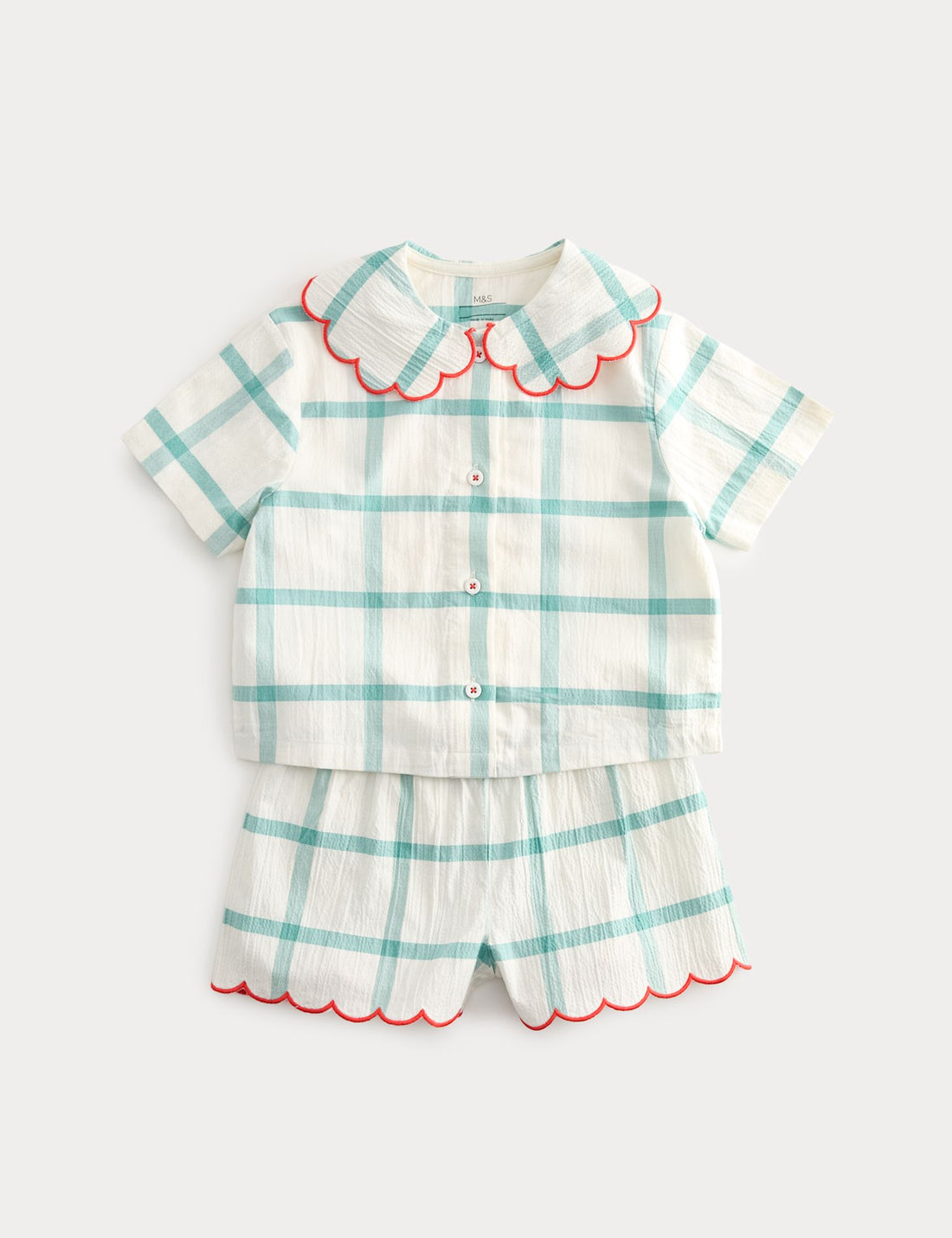 Seersucker Checked Sleepytime Pyjamas (9 Mths-8 Yrs)