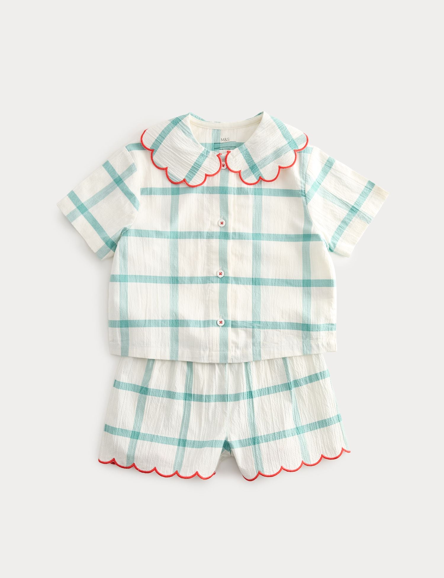 Seersucker Checked Sleepytime Pyjamas (9 Mths-8 Yrs)