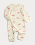 Cotton Rich Heart Print Sleepsuit (0 Mths-3 Yrs) - LIGHT CREAM / 18-24 Months