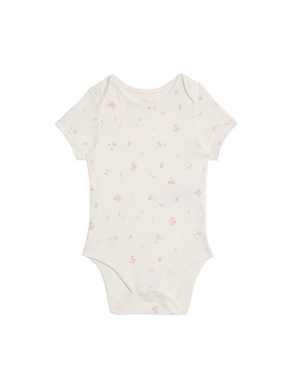7 Pack Pure Cotton Floral Bodysuits (5lbs-3 Yrs)