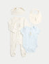 4 Piece Cotton Rich Peter Rabbit™ Set (7lbs-9 Mths) - BLUE MIX / 0-3 Months