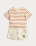Stripe Top and Graphic Shorts Outfit (0 Months-5 Years)