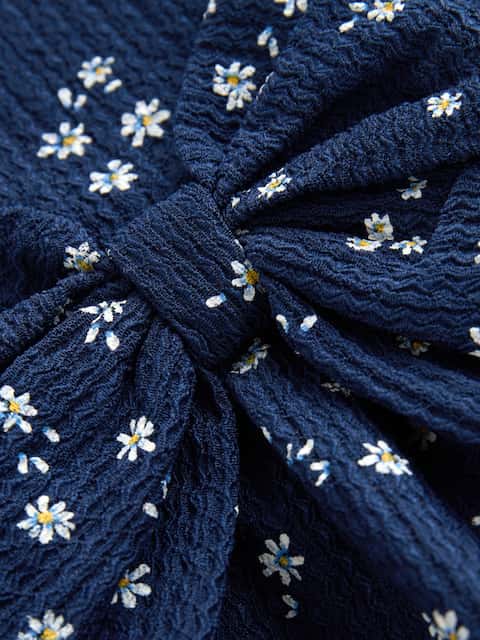 Navy Tiered Summer Dress (3mths-7yrs)