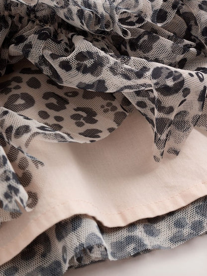 Leopard Print Baby Mesh Dress (0mths-2yrs)