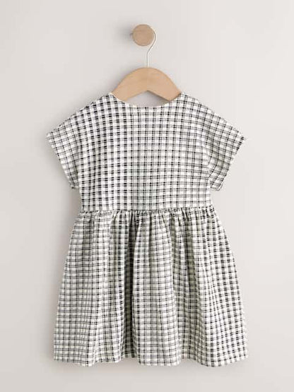 Chocolate Brown Short Sleeve Jersey Dress (3mths-7yrs)