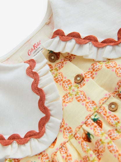Yellow Cath Kidston Short Sleeve Collared Dress (3mths-7yrs)