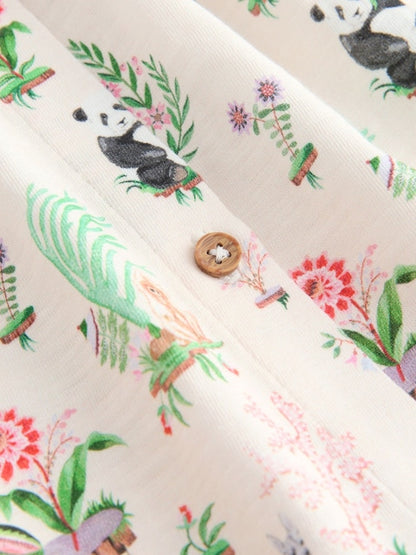 Cream Cath Kidston Short Sleeve Collared Dress (3mths-7yrs)
