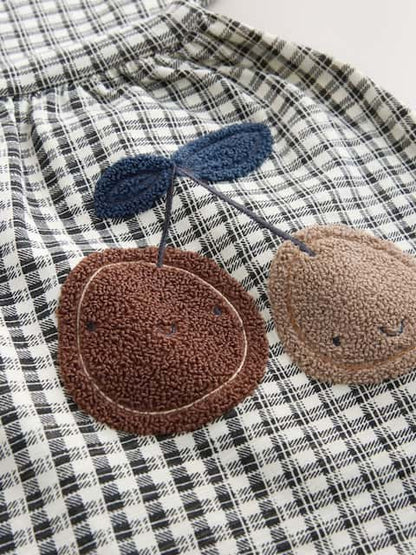 Chocolate Brown Short Sleeve Jersey Dress (3mths-7yrs)