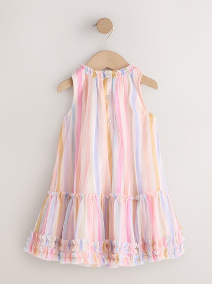 Rainbow Mesh Party Dress (3mths-7yrs)