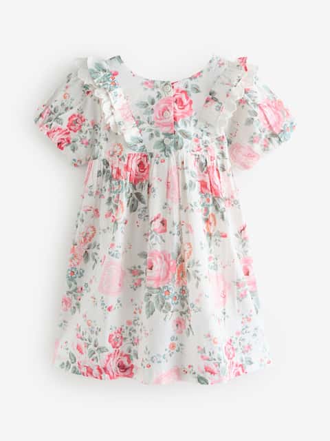 Cath Kidston Pink Floral Short Sleeve Dress (3mths-8yrs)