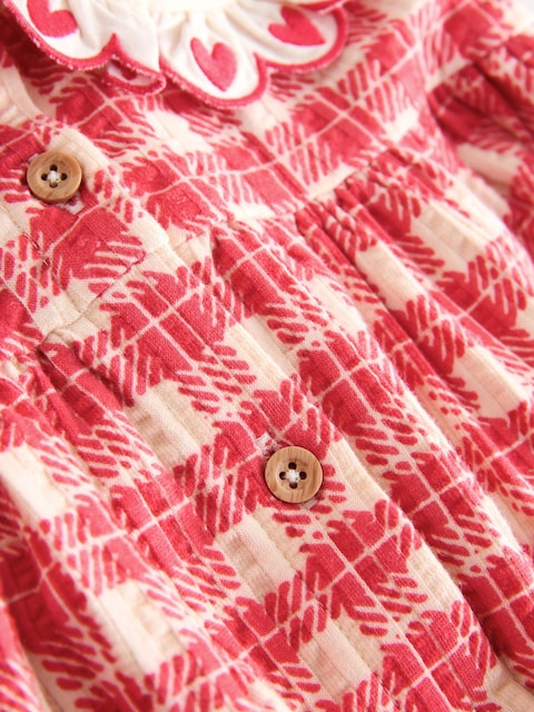 Red Check Collared Summer Dress (3mths-7yrs)