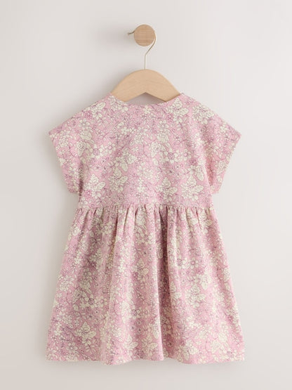 Pink Floral Jersey Dress (3mths-7yrs)