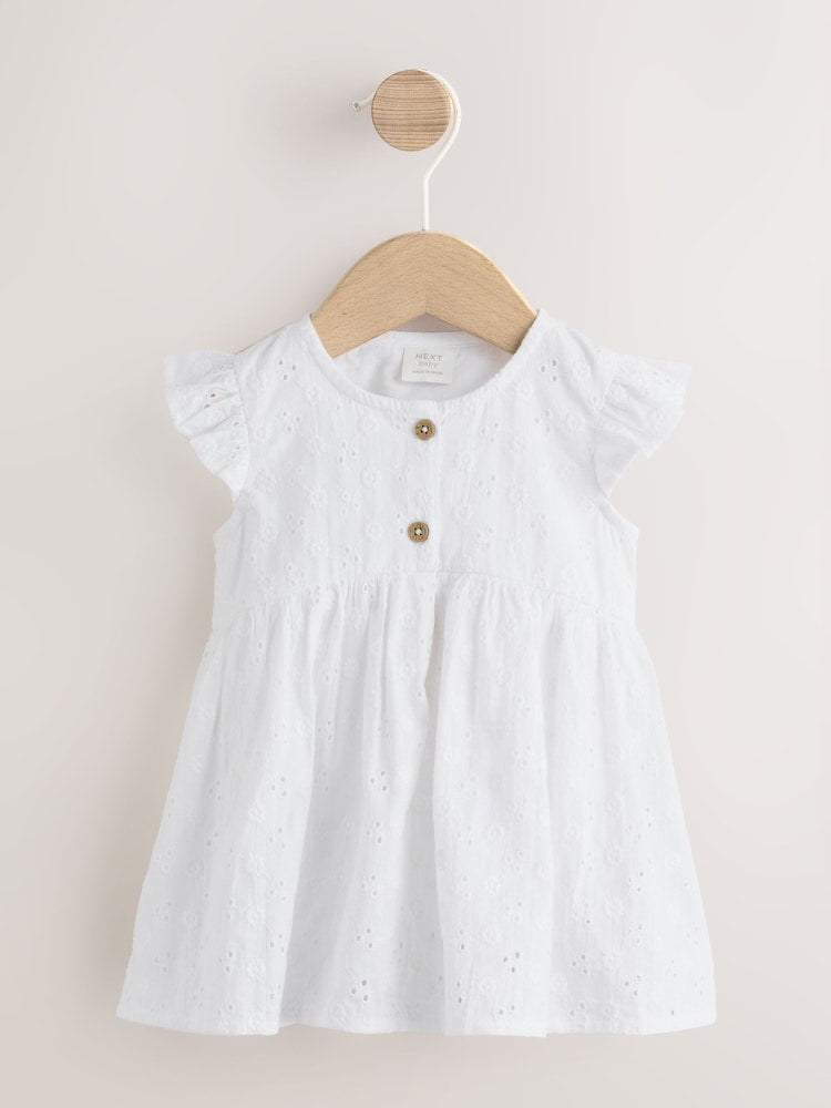 Baby Dress With Intergrated Bodysuit (0mths-2yrs)