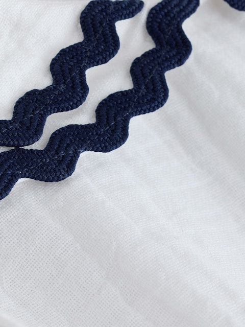 White Ric Rac Collar Dress (3mths-8yrs)
