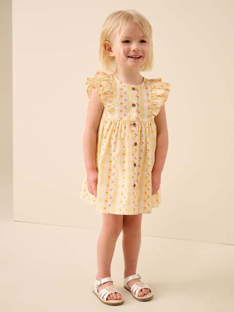 Double Ruffle Sleeve Dress (3mths-8yrs)
