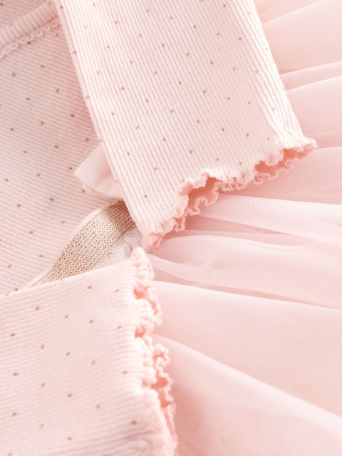 Pink Baby Long Sleeve Tutu Dress (0mths-2yrs)