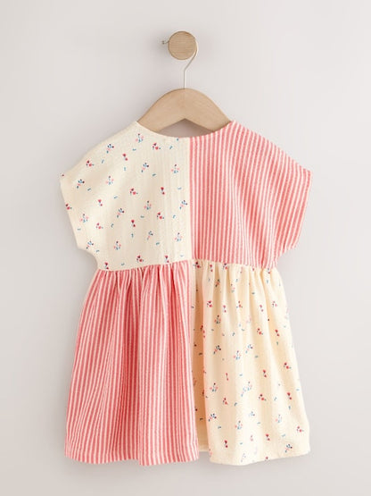 Patchwork Strawberry Jersey Dress (3mths-7yrs)
