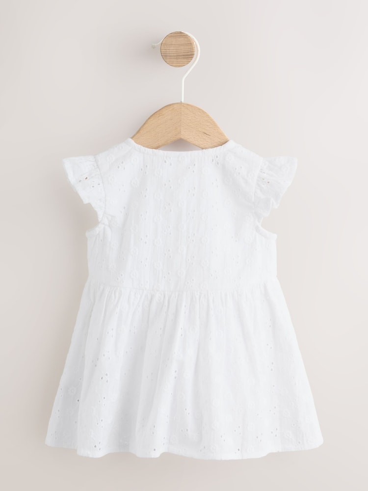 Baby Dress With Intergrated Bodysuit (0mths-2yrs)
