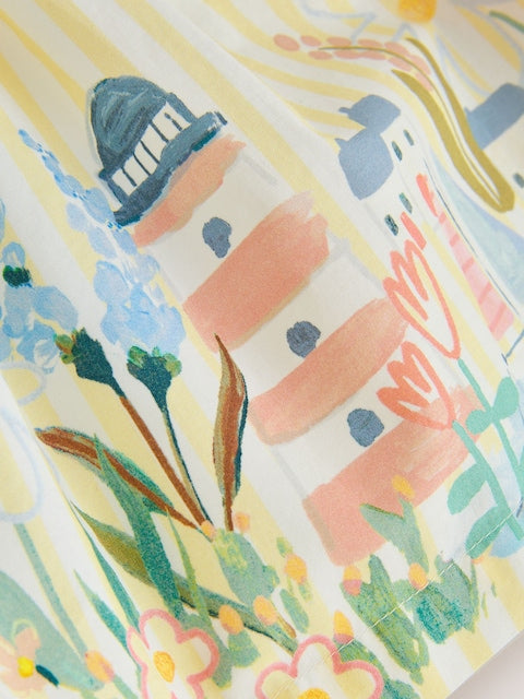 Yellow Scene Woven Baby Dress (0mths-2yrs)